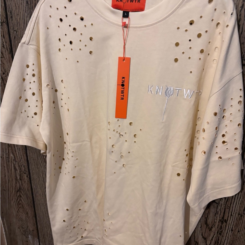 knotwtr Short Sleeve Heavy Tee with Cutout Design
